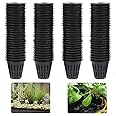 IPXEAD 100PCS 2 Inch Garden Slotted Mesh Net Cups, Round Heavy Duty Net Cups Pots for, Hydroponics Slotted Mesh…