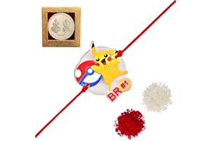 Amba Handicraft Rakhi/Rakhi for small brother/Cartoon Rakhi/Rakhi for Brother/Rakhi Set/Rudraksha Rakhi/Send rakhi to USA/Rakhi for Brother with Gift Set/Rakhi Bracelet