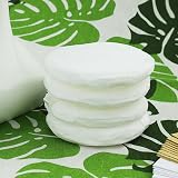 SZCXDKJ 4pcs 4.13" Large Velour Powder Puff Ultra Soft Washable Reusable Loose view 6