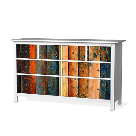 Ikea Hemnes Sticker 8 Drawer Dresser Foil Light Colour Design