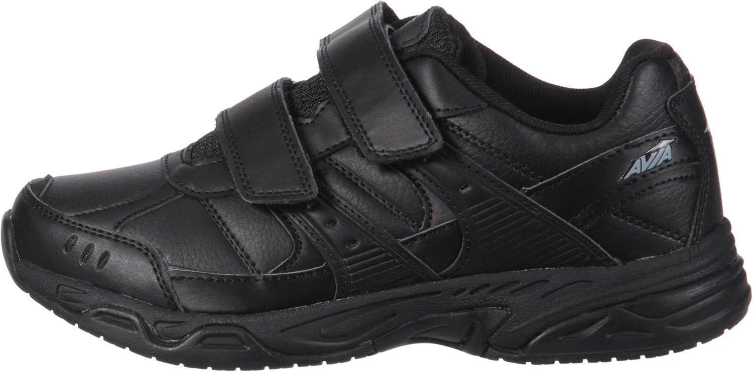Avia Avi-Union II Velcro Non Slip Shoes for Women – Comfort Safety Shoes for Work, Nursing, Restaurants, & Walking – Black or White: Shoes