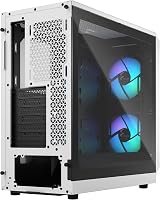 Fractal Design Focus 2 RGB White ATX Case with Tempered Glass Front Mesh view 4