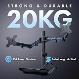 VonHaus Dual Monitor Stand 13-32 inch Full Motion VESA 75x75 100x100 view 7