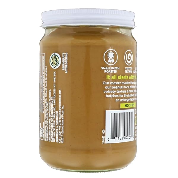 MARANATHA NATURAL CREAMY PEANUT BUTTER SPREAD, NO STIR, 16 OUNCE JAR