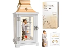 HOMAZING Wedding Anniversary Lantern Gift for Couple Wife Women Her Husband, Best Anniversary Wedding Gift for Couple Wife Parents 1st, 5th, 25th, 50th