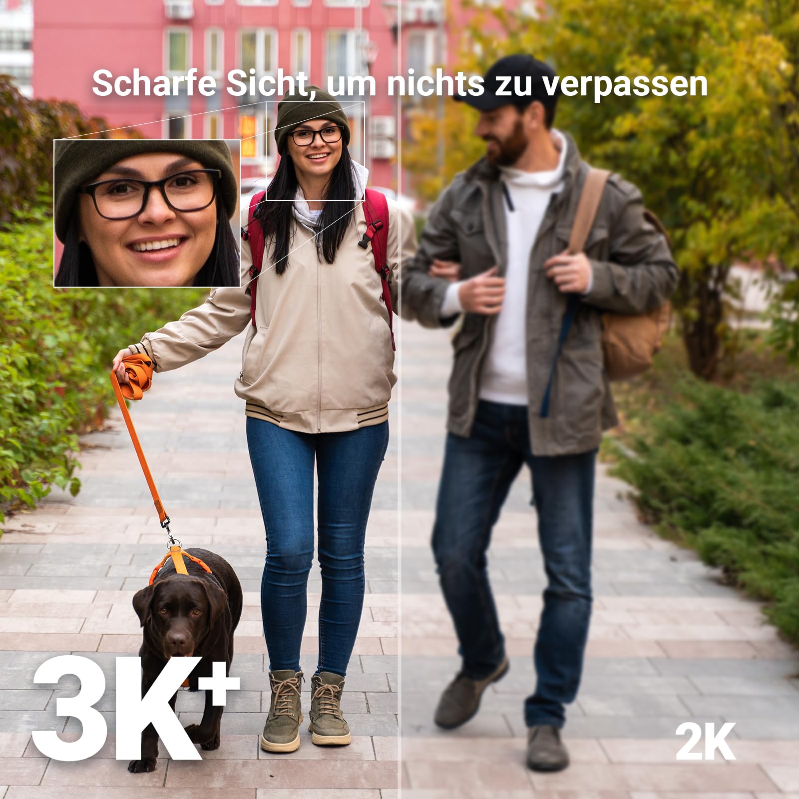 EZVIZ 6MP PTZ Überwachungskamera Aussen Akku, Kabellose WLAN-Außenkamera, 360° Überwachung, Farbnachtsicht, KI Personen- und Fahrzeugerkennung, 2-Wege-Audio, CB8 Lite 6MP + 5W Solarpanel 4