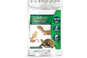 MERIC CoCoo Reptile Calcium Powder, Ideal for Leopard Geckos, Chameleons, Iguanas, Turtles, Chicken & Dog, Avoid Vitamin D3 Overdose in Bearded Dragons, Lizards Love It, Energy-Rich Additional Feed, 2 oz.