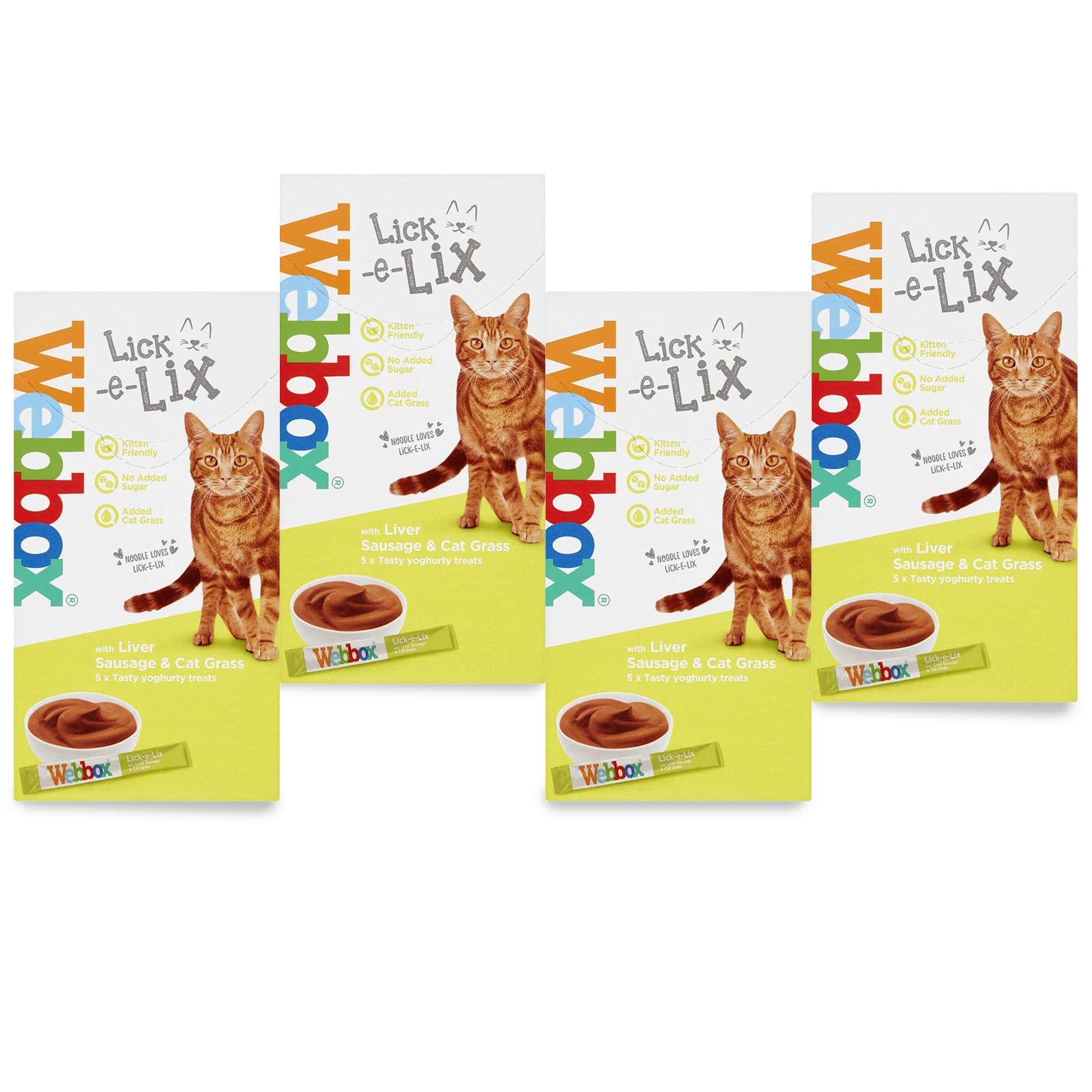 Liver, Sausage And Cat Grass Webbox Cats Delight (Pack Of 4)