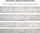 Early Buy Heavy Duty Stainless Steel Ruler Set 12in 300mm + 6in 150mm view 2