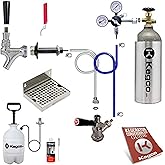Kegco Ultimate 1-Tap Door Mount Kegerator Conversion Kit with 5 lb. CO2 Tank