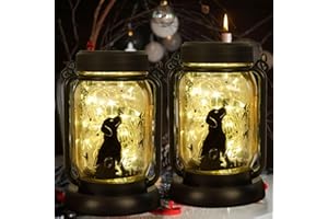 kyoryuger Dog Solar Lanterns 3in1 Dog Light Garden Decor Gifts for Women Mom Grandma Unique Teen Girl Gifts for Dog Lovers Decorative Pet Memory Lanterns for Yard Lawn Patio 2 Pack