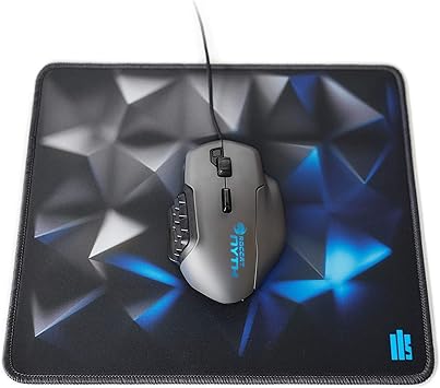 Amazon Com Illusionhills 3d Mouse Pad Black Print Design Stitched Edge Mousepad Mat Heavy 3 5 Mm Thick Smooth Gaming Performance Desk Mat Medium Size Office Products