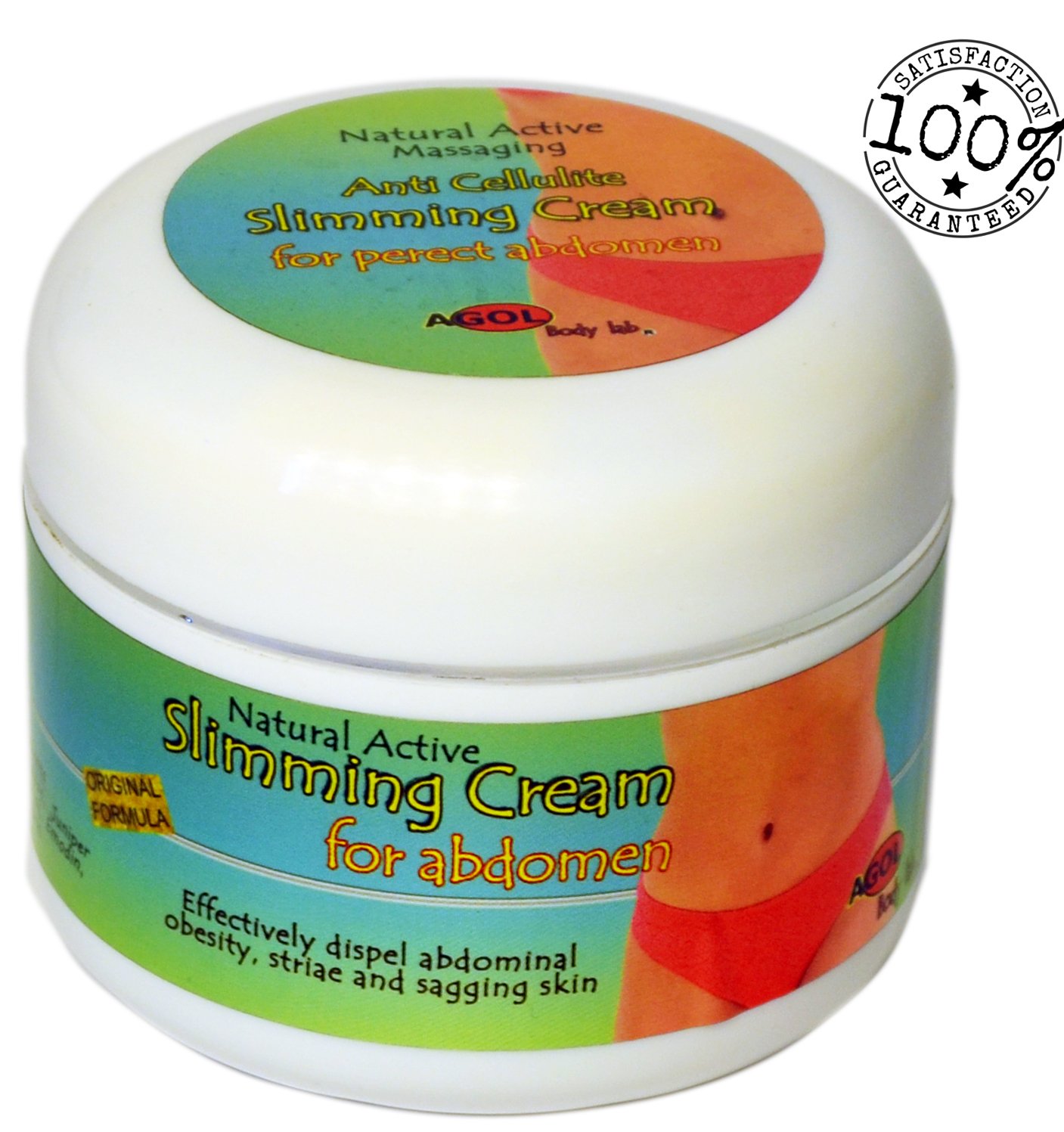 Slimming Cream Anti Cellulite Abdomen Organic Natural Body Slimming Treatment, Skin Tightening Improves Sagging Skin - Slimmer Healthier Lifestyle Treatment, 7 Oz from Agol BodyLab