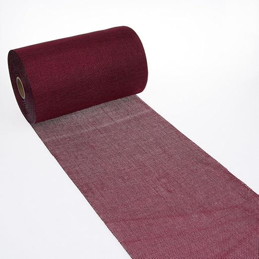Amazon Com Shabby Chic Table Runner Linen Look Table Runner Col 33 Bordeaux 8 By 72 90 96 108 Inch 69 200 5 33 Kitchen Dining