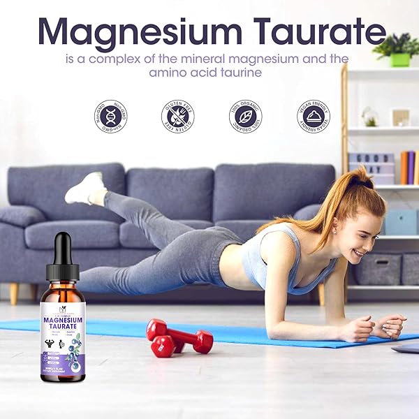 2 PACK | LIQUID MAGNESIUM TAURATE, GLYCINATE, MALATE, ASPARTATE, CITRATE CALM MAGNESIUM COMPLEX SUPPLEMENT FOR CARDIOVASCULAR,SLEEP,CALM,CRAMPS SUPPORT