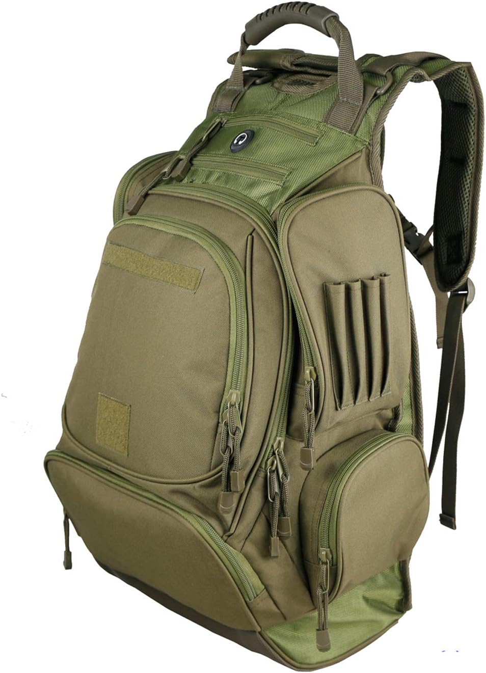 paladins Army Green Heavy Duty Backpack Military Rucksack,Hunting Pack with Hydration,17 Inch Laptop Daypack Water Resistant 40 Liter (Bladder no Included)