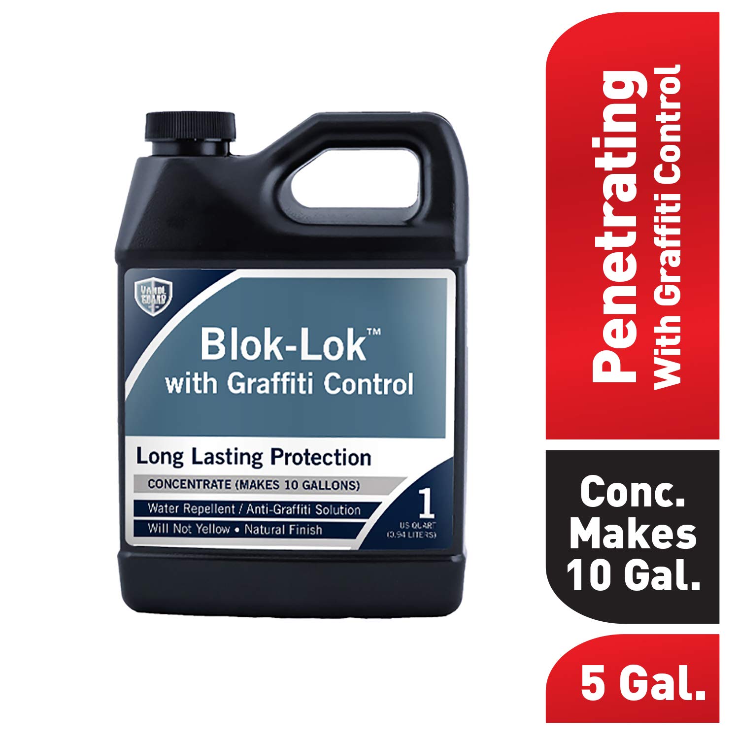Rain Guard Water Sealers CR-0612 Blok-Lok with Graffiti Control Concentrate Covering up to 750 Sq. Ft. on Block Surfaces. 1 Quart PENETRATING Graffiti Barrier