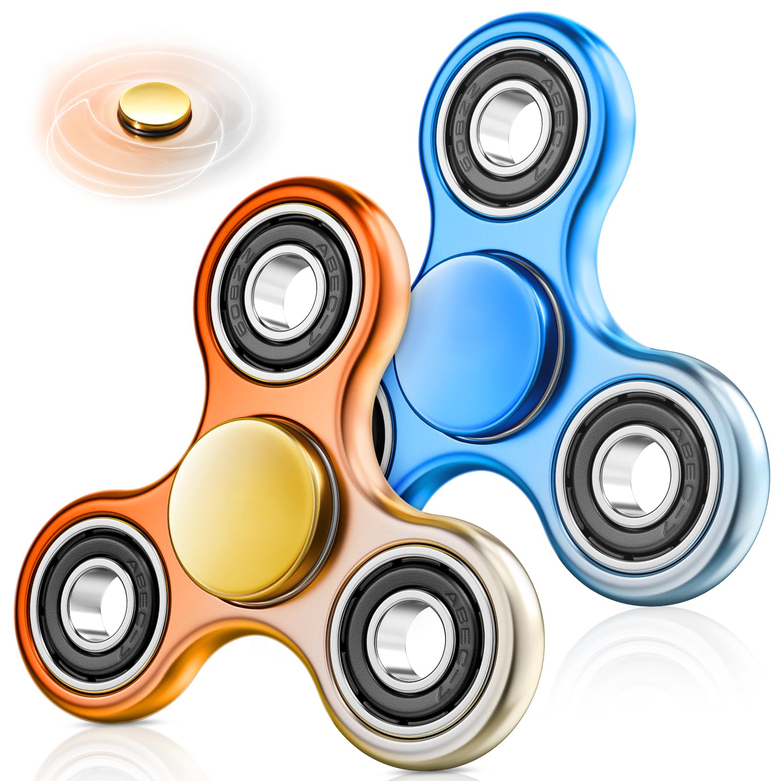 Photo 1 of Fidget Spinner 2 Pack for Adults, Sensory Fidget Spinners for Kids 8-12 with ADHD Autism, Anxiety Stress Relief Fidget Toys Adults,Birthday Party Favors Gifts Classroom Prize for Kids
