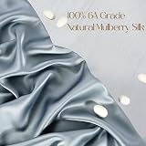 ZIMASILK 100% Mulberry Silk Pillowcase 19 Momme 6A Dusty Blue 50x75 cm view 2