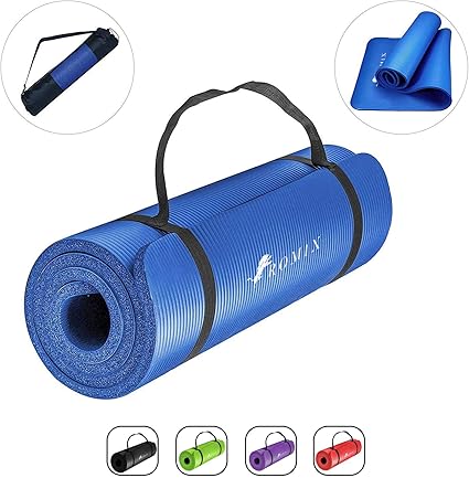 ROMIX Esterilla Yoga Antideslizante, 15MM Alta Densidad Gruesa y ...