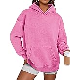 Trendy Queen Oversized Hoodies for Women Teen Girl Winter Sweatshirt Cute Acid Wash Pullover
