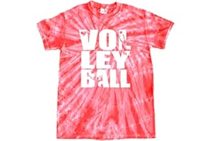 JANT girl Volleyball Tie Dye T-Shirt Stacked Logo