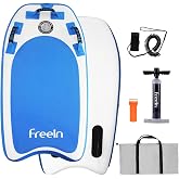Freein Body Board Inflatable, Surfboards BodyBoards for Beach River, Foldable Design for Easy Storage and Transport