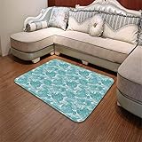 YOLIYANA Bath Mat,Light Blue,for Dining Room