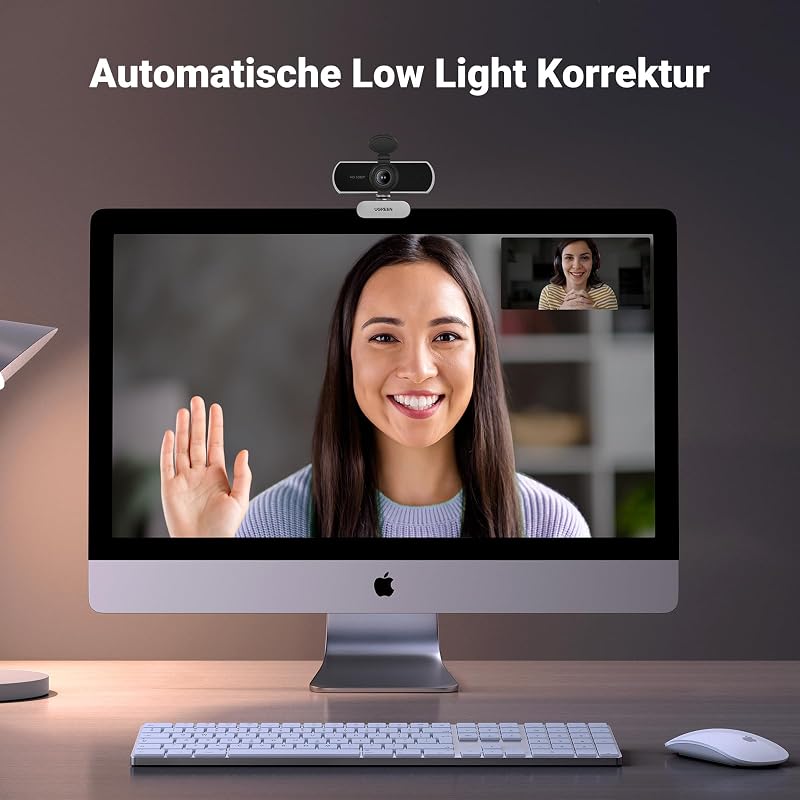 FineCam Lite 1080P, Dual-Mikrofon, Fixfokus, mit Privacy Cover
