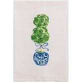 Mud Pie Painted Single Topiary Towel
