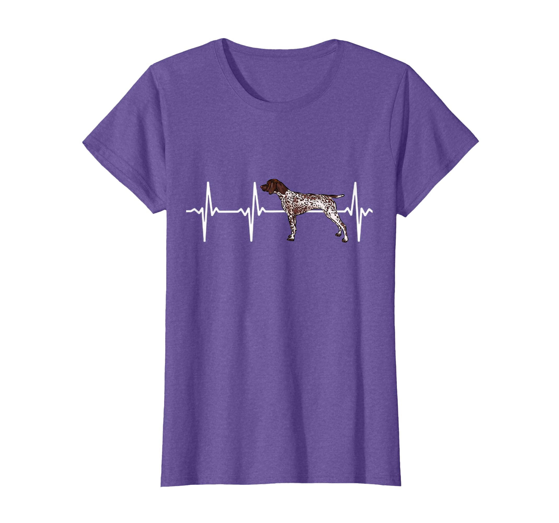 German Shorthaired Pointer Heartbeat Love My Dog T-Shirt