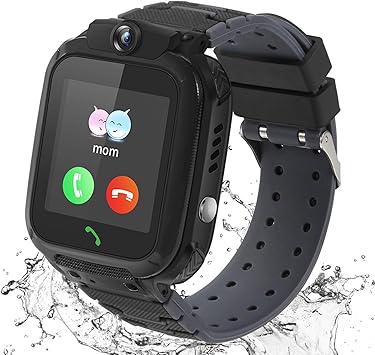 Amazon Com Kids Smart Watch For Boys Girls Waterproof Kids Smart Watches With Games Sos Call Camera Touch Screen Lbs Tracker Kids Smartwatch Smart Watches For Kids Compatible With Ios Android Black