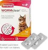 Beaphar WORMclear Tablets for Cats 4 Pack Kills Round & Tapeworms view 3