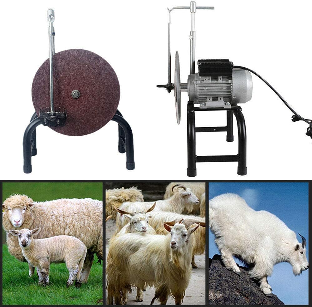 DY19BRIGHT Electric Goat Shears Scissors Grinding Machine Sheep Clipper Blade Sharpener Shaving Fur Wool for Sheep Cattle Horse Dog Farm Livestock 110V US Stock