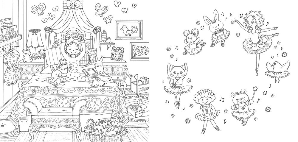 ガールズぬりえブック カノンとシルビア ふたりのバレリーナ サトウ ユカ 田中 舞花 本 通販 Amazon