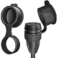 [2-Pack] Silicone eBike Charger Dust Cap - Specialized Turbo Levo, Kenevo, Como & Rosenberger Connectors - Durable, Waterproof Protection for eMTB Charger Cords Black