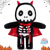 Amazon.com: Houwsbaby 12” Demon Skeleton Plush Toy, Bones Devil ...