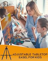 Nicpro Art Easel Black Aluminum Adjustable 17-66" Portable Tripod Stand view 5