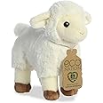 Aurora® Eco-Friendly Eco Nation™ Lamb Stuffed Animal - Environmental Consciousness - Recycled Materials - White 8 Inches