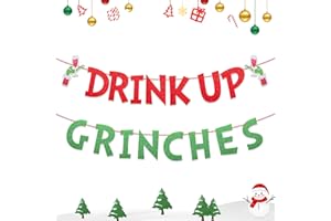 YOSHIKY Merry Christmas Banner, Glittery Christmas Decorations Banners Winter Holiday Garland Photo Props Banner for Merry Friendsmas Party Supplies Decor