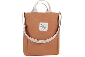 Lily queen Women Canvas Tote Handbags Casual Shoulder Work Bag Crossbody