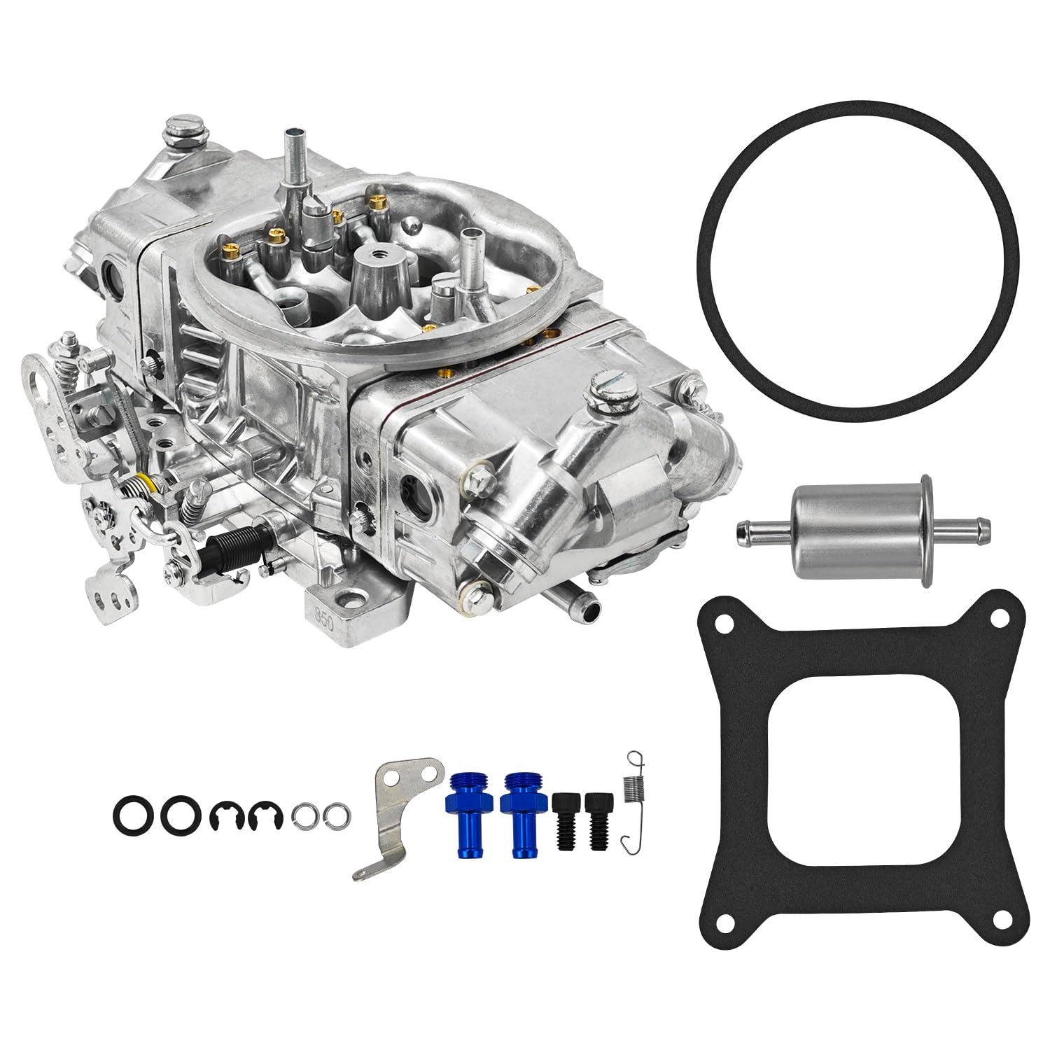 Photo 1 of R-67201 Carburetor Fit for Holley Quick Fuel 850 CFM 4 Barrel 4150 Double Pumper Mechanical Carburetor Race BR67201