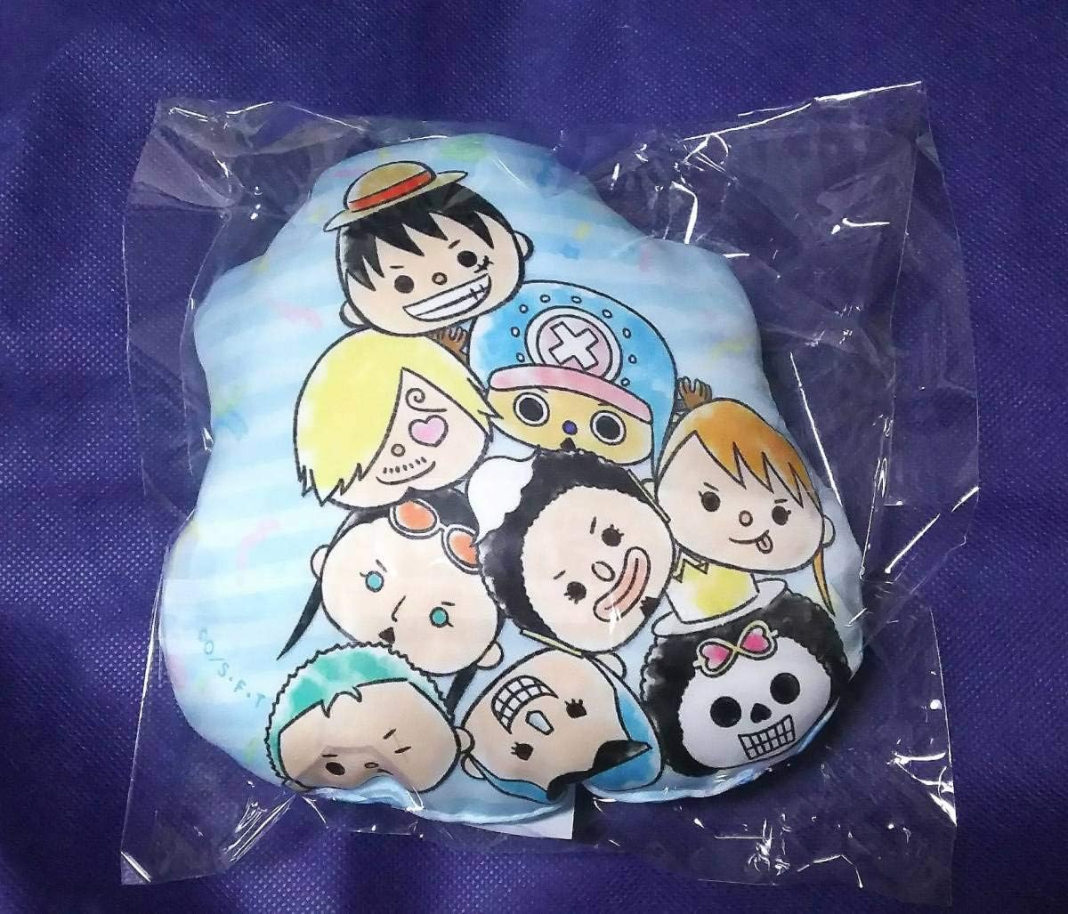 Amazon Co Jp ワンピースルフィ ゾロ サンジなど麦わらストア 大海賊袋 19年 Blue ムギムギ クッション キーホルダー ショッパー付き ホビー 通販