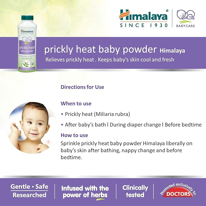 himalaya prickly heat baby powder uses