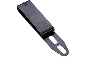 HOLSTEX HolsterSmith Universal Metal Belt Clips for Holster Making - (ARC Series) - (Powder Coated Finish) - (Tactical Black) - (Fits Belt Sizes 1.50 & 1.75 Inches)