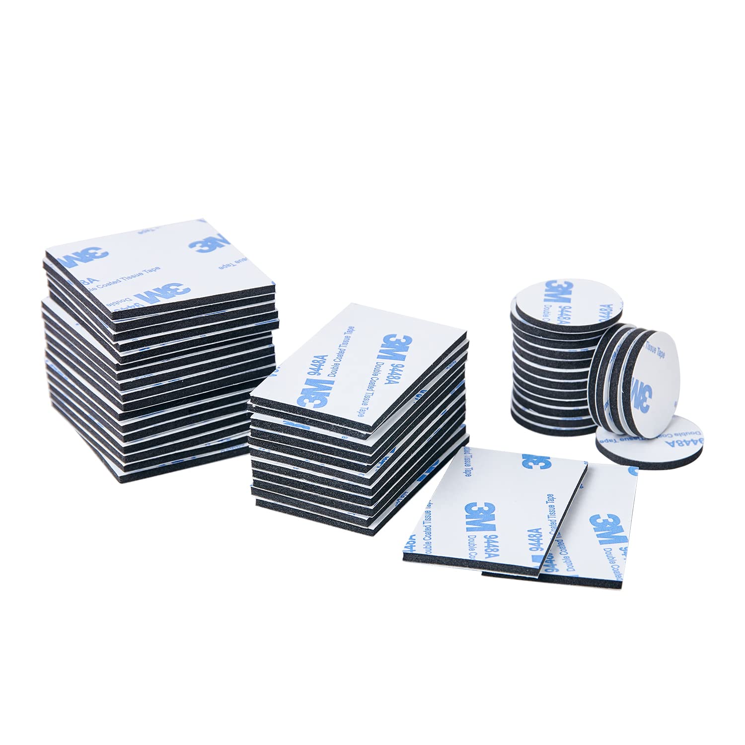 60Pcs Double Sided Foam Tape Strong