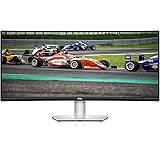 Dell S3422DW - 34-inch WQHD 21:9 Curved Monitor, 3440 x 1440 at 100Hz, 1800R, Built-in Dual 5W Speakers, 4ms Grey-to-Grey Res