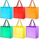 BBTO 6 Pcs Clear Tote Bag Stadium Approved Plastic Hand Bag
