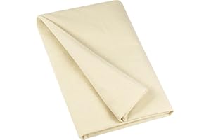 HOTGODEN Medium Weight 100% Cotton Muslin Fabric: 63 inch x 2 Yards Unbleached Muslin Linen Fabric Material for Sewing Material Apparel Cloth