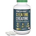 Organika Canadian-Made Creatine Capsules- Pure Micronized Creatine Monohydrate - Helps Build Lean Muscle, Increase Strength,